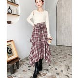 ラップ風ランダムヘムチェックスカート | moment+ | 詳細画像39 