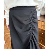 アシンメトリーヘムギャザースカート | moment+ | 詳細画像12 