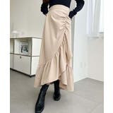 アシンメトリーヘムギャザースカート | moment+ | 詳細画像27 