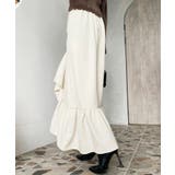 アシンメトリーヘムギャザースカート | moment+ | 詳細画像5 