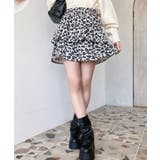 ティアードレオパードスウェットスカート | moment+ | 詳細画像11 