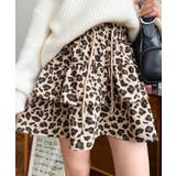 ティアードレオパードスウェットスカート | moment+ | 詳細画像14 