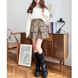 ティアードレオパードスウェットスカート | moment+ | 詳細画像19 