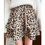 ティアードレオパードスウェットスカート | moment+ | 詳細画像20 