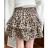 ティアードレオパードスウェットスカート | moment+ | 詳細画像21 