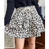 ティアードレオパードスウェットスカート | moment+ | 詳細画像3 