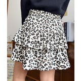 ティアードレオパードスウェットスカート | moment+ | 詳細画像5 