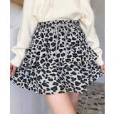 ティアードレオパードスウェットスカート | moment+ | 詳細画像9 