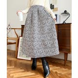 ゴブランジャガードフレアスカート | moment+ | 詳細画像10 