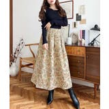 ゴブランジャガードフレアスカート | moment+ | 詳細画像6 