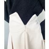 厚手TPUカットジョーゼットワイドプリーツミニスカパン | moment+ | 詳細画像9 