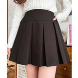 厚手TPUカットジョーゼットワイドプリーツミニスカパン | moment+ | 詳細画像12 