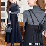 カットジョーゼットダブルストラップキャミワンピース | moment+ | 詳細画像1