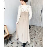 カットジョーゼットダブルストラップキャミワンピース | moment+ | 詳細画像10