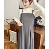 カットジョーゼットダブルストラップキャミワンピース | moment+ | 詳細画像16