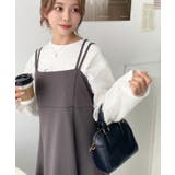 カットジョーゼットダブルストラップキャミワンピース | moment+ | 詳細画像19