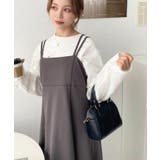 カットジョーゼットダブルストラップキャミワンピース | moment+ | 詳細画像20