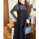 カットジョーゼットダブルストラップキャミワンピース | moment+ | 詳細画像31