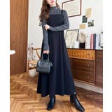 カットジョーゼットダブルストラップキャミワンピース | moment+ | 詳細画像33