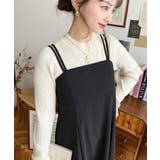 カットジョーゼットダブルストラップキャミワンピース | moment+ | 詳細画像37