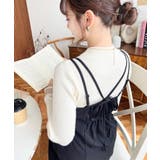 カットジョーゼットダブルストラップキャミワンピース | moment+ | 詳細画像39