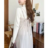 カットジョーゼットダブルストラップキャミワンピース | moment+ | 詳細画像4