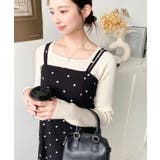 カットジョーゼットダブルストラップキャミワンピース | moment+ | 詳細画像55