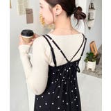 カットジョーゼットダブルストラップキャミワンピース | moment+ | 詳細画像56