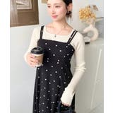 カットジョーゼットダブルストラップキャミワンピース | moment+ | 詳細画像58