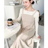 カットジョーゼットダブルストラップキャミワンピース | moment+ | 詳細画像7