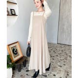 カットジョーゼットダブルストラップキャミワンピース | moment+ | 詳細画像9