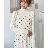 ホワイト系その他 | カットジョーゼットダブルストラップキャミワンピース | moment+