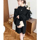 袖リボンショルダースリットニットワンピース | moment+ | 詳細画像19 