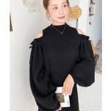 袖リボンショルダースリットニットワンピース | moment+ | 詳細画像24 