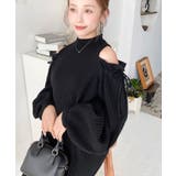 袖リボンショルダースリットニットワンピース | moment+ | 詳細画像25 