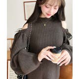 袖リボンショルダースリットニットワンピース | moment+ | 詳細画像44 