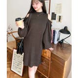 袖リボンショルダースリットニットワンピース | moment+ | 詳細画像47 