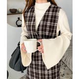 ツイードマーメイドワンピース | moment+ | 詳細画像24 