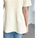 半袖ニットペプラムプルオーバー | moment+ | 詳細画像10 