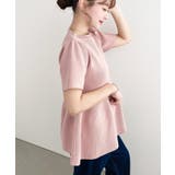 半袖ニットペプラムプルオーバー | moment+ | 詳細画像20 