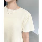 半袖ニットペプラムプルオーバー | moment+ | 詳細画像9 