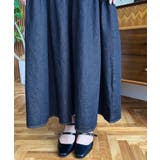 デニムフロントジップショルダーフリルティアードワンピース ライトオンス | moment+ | 詳細画像19 