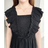 フロントシャーリングフリルワンピース | moment+ | 詳細画像13 