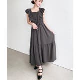 フロントシャーリングフリルワンピース | moment+ | 詳細画像5 