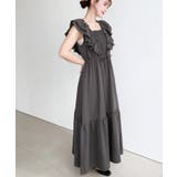 フロントシャーリングフリルワンピース | moment+ | 詳細画像6 