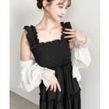 シャーリングティアードカットソーキャミワンピース | moment+ | 詳細画像13 