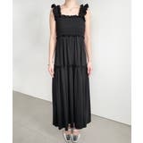 シャーリングティアードカットソーキャミワンピース | moment+ | 詳細画像15 