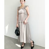 シャーリングティアードカットソーキャミワンピース | moment+ | 詳細画像2 