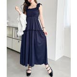 シャーリングティアードカットソーキャミワンピース | moment+ | 詳細画像9 