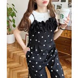 ギンガム＆ドットフリルオールインワン | moment+ | 詳細画像16 